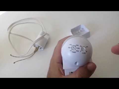 réglage d'un détecteur de mouvement : temps et lux