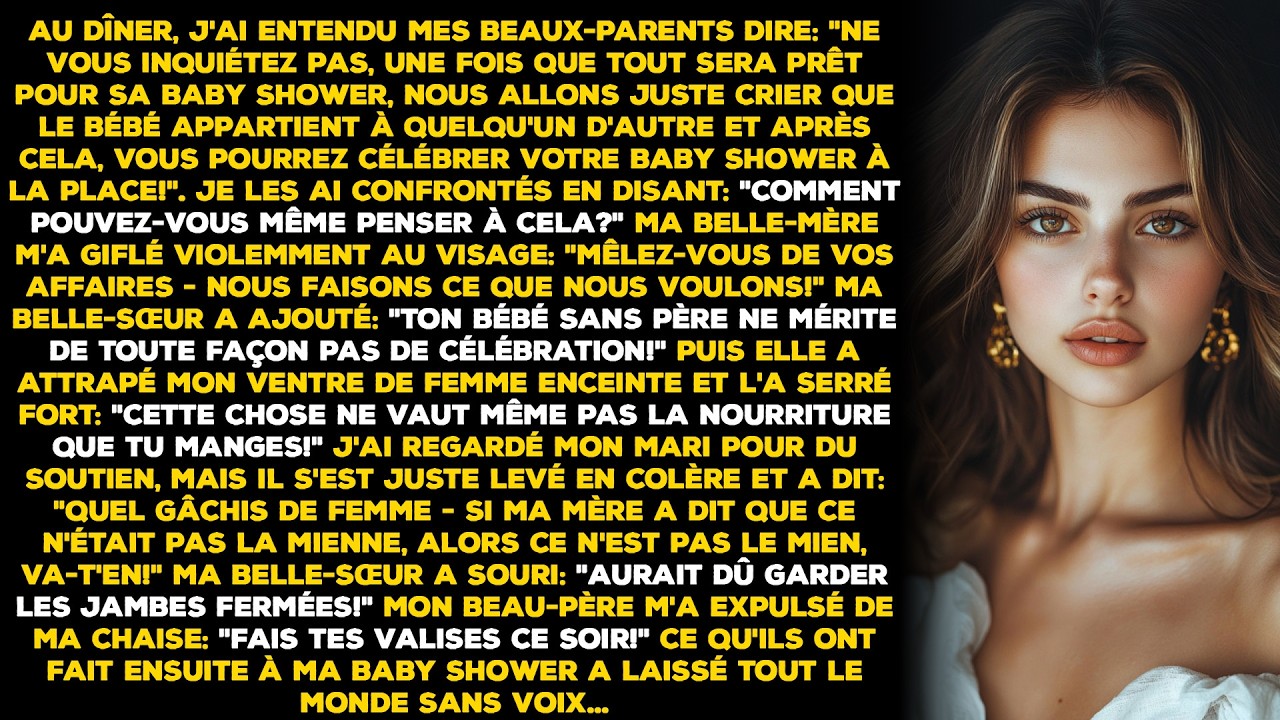 Au dîner, j'ai entendu mes beaux-parents dire : "Ne vous inquiétez pas, une fois que tout sera prêt