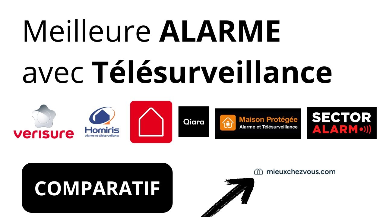 Quelle est la meilleure alarme avec télésurveillance ? COMPARATIF 2026