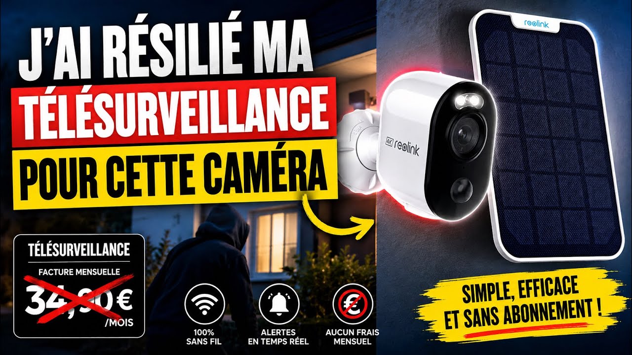 Cette caméra m’a fait arrêter de payer 34,90 €/mois… | Reolink Argus 3 Ultra