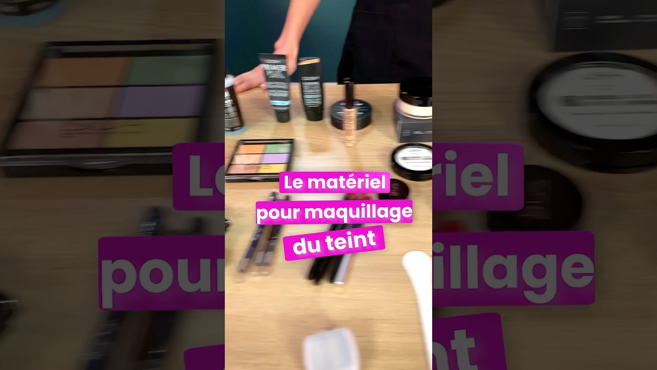Le matériel pour le maquillage du teint #tuto #diy #formation #esthétique