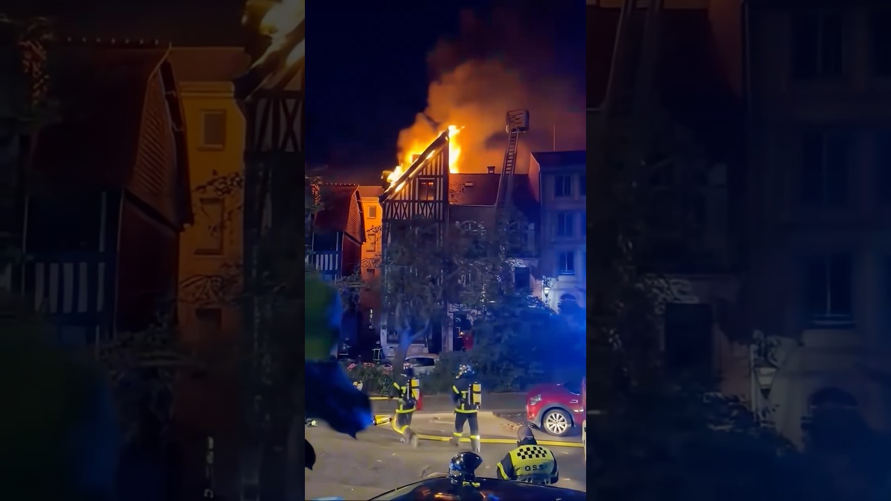 Incendie spectaculaire en plein cœur de Rouen