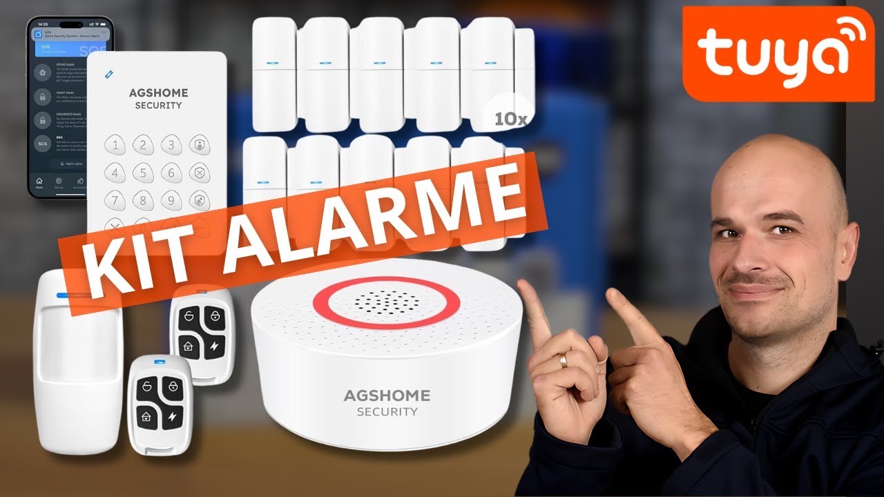 Ce SYSTEME D'ALARME pas cher est compatible TUYA ( KIT AGSHOME)