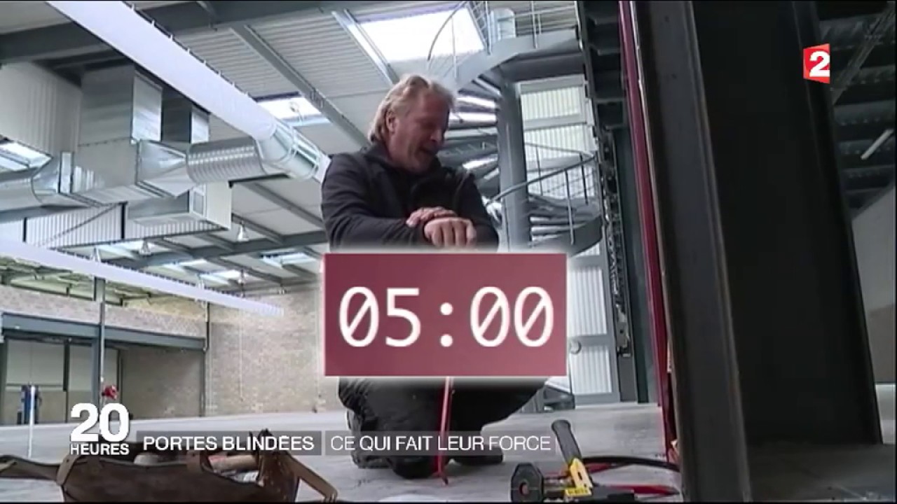 Tentative d'effraction d'une porte TORDJMAN Metal