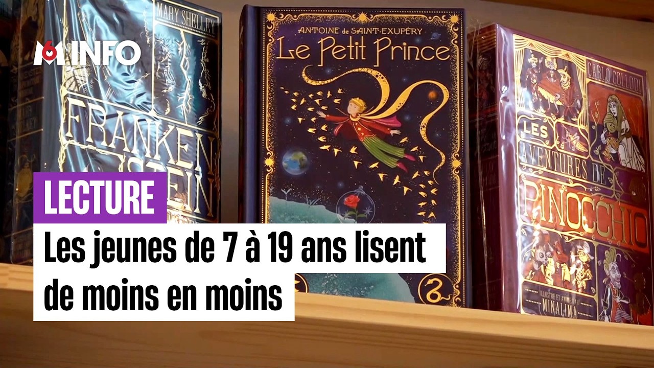 Les jeunes de 7 à 19 ans lisent de moins en moins
