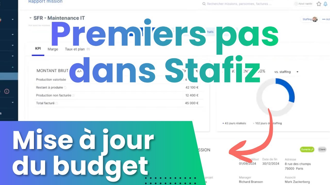 Gestion de temps et des projets : je mets à jour le budget d'un projet