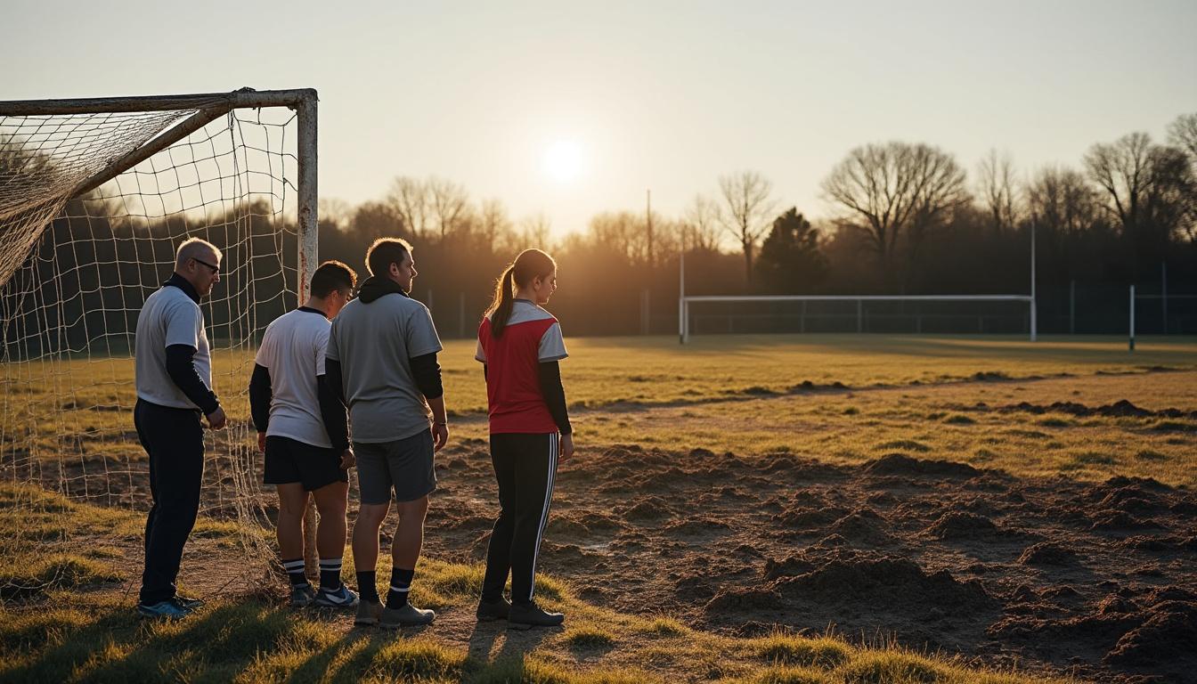 à léguevin, le club de football fait face à une alarme entre terrains dégradés et bénévoles épuisés, mettant en péril le bon fonctionnement et l'avenir du club.