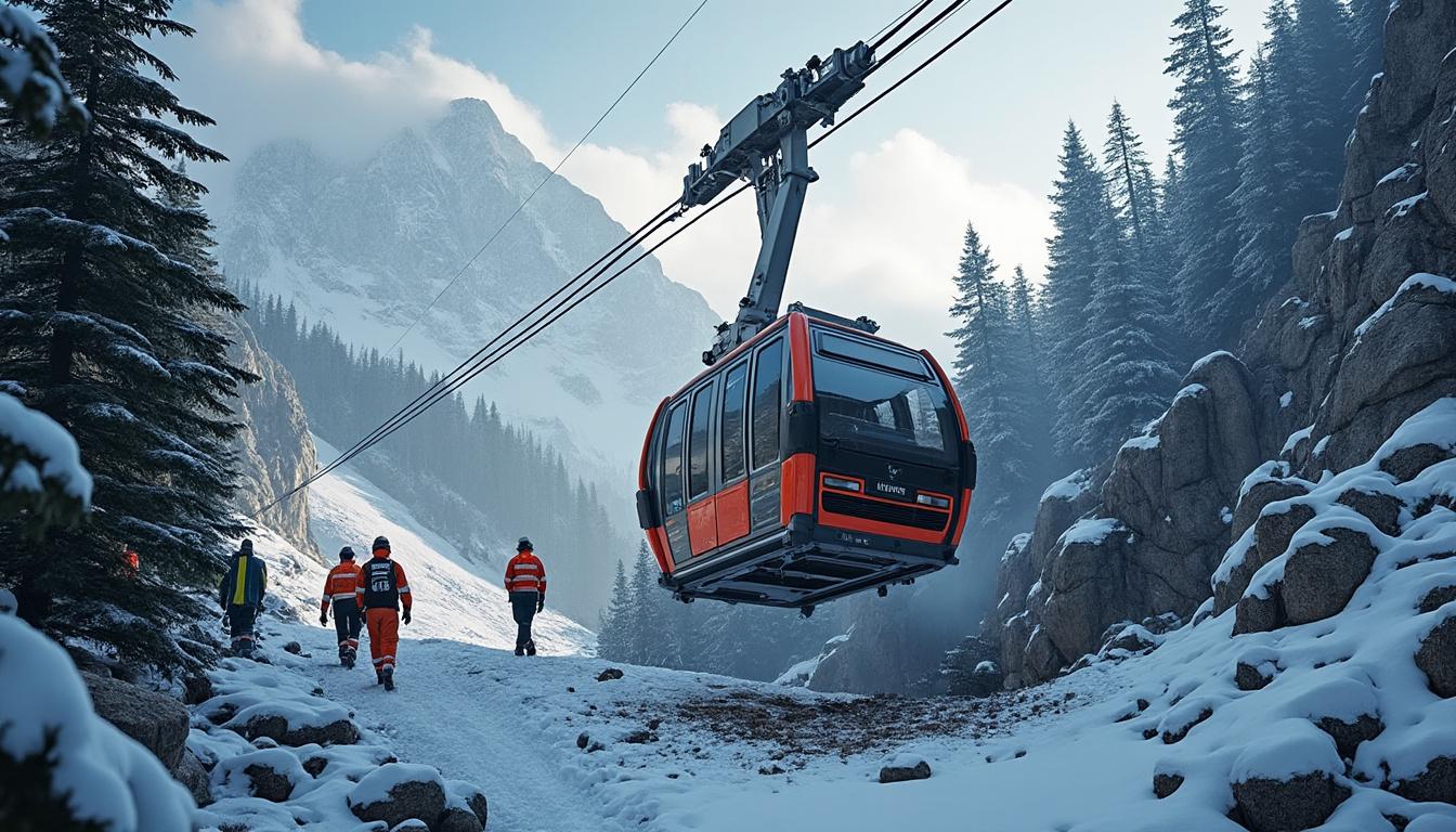 regardez la vidéo du drame tragique en suisse où une télécabine s'est détachée et est tombée, causant la mort d'un passager. découvrez les détails de cet accident bouleversant.