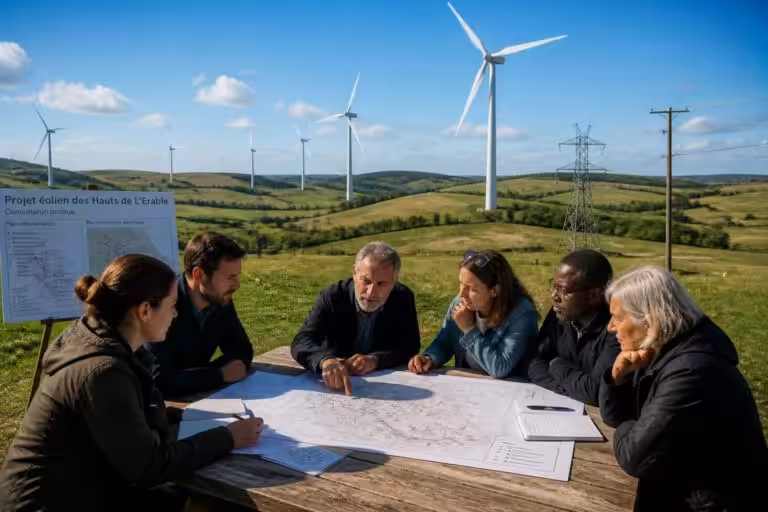participez à la consultation publique et découvrez l'étude parcellaire pour le raccordement électrique des futures zones éoliennes, un projet essentiel pour le développement des énergies renouvelables.