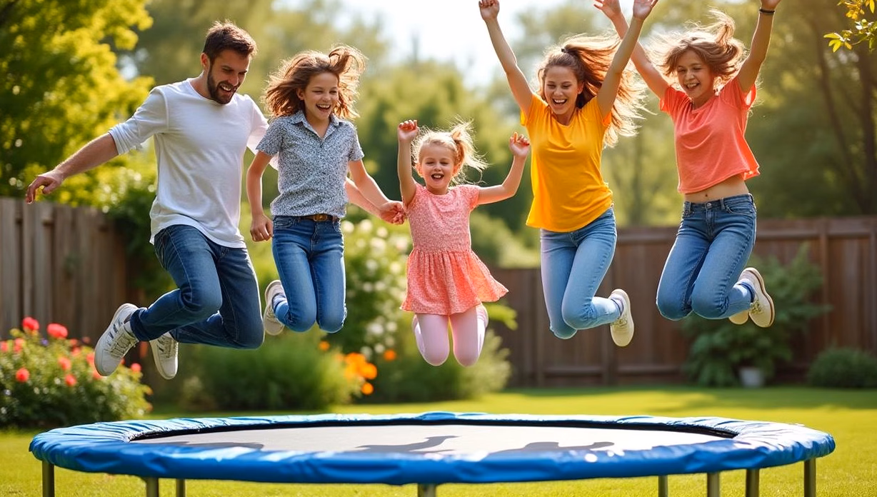 Le trampoline Yoopi : l&rsquo;atout fun et économique pour des après-midis pétillants